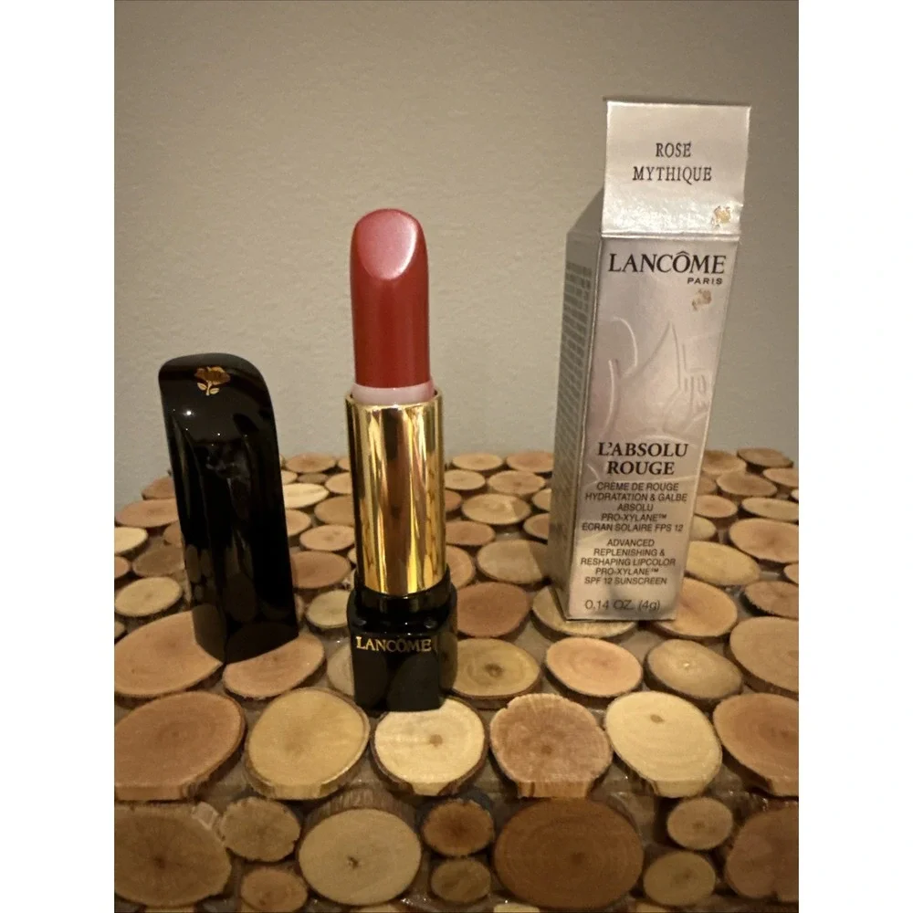 Lancome‎ L' Absolu Rouge Rose Mythique Lipstick NIB Replenishing And Reshaping